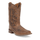 Laredo Mens Durant Leather Square Toe Western Boots  - Rust          7835