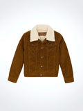 Wrangler Boy's Cowboy Cut Sherpa Lined Corduroy Jacket - Monks Robe    11268289