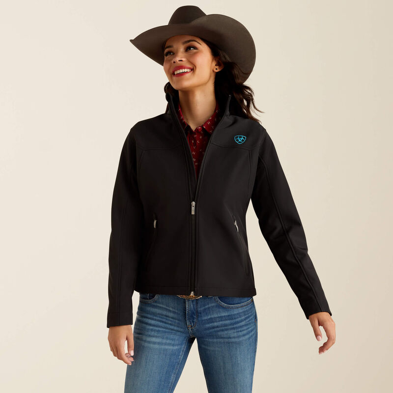 Ariat Womens New Team Softshell Jacket - Black|Serrano Southwest