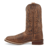 Laredo Mens Durant Leather Square Toe Western Boots  - Rust          7835