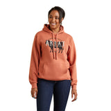 Ariat Womens REAL Branded Logo Hoodie - Aragon    10041645