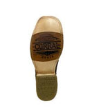 Corral Mens Brown Alligator Overlay And Embroidery Boot         A4132
