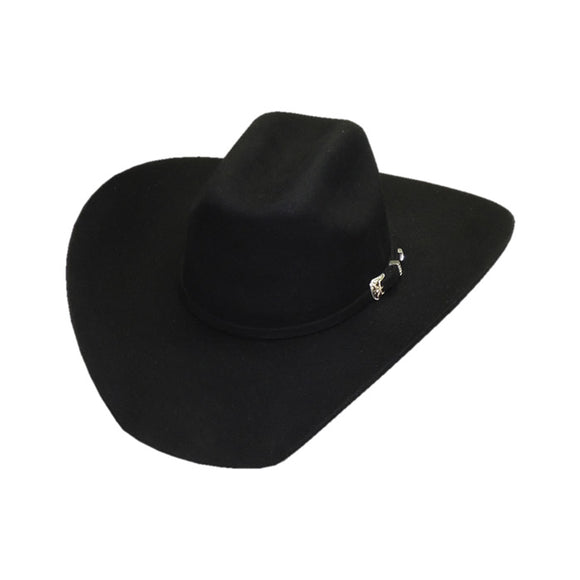 Dallas Hats Mens Black Wool Felt Cowboy Hat    MAV1 BK