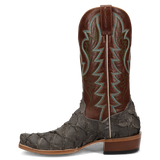 DAN POST GREY PIRARUCU CUTTER TOE BOOT