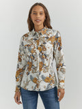 Wrangler Womens All Occasion Western Snap Shirt in Western Floral     112353153