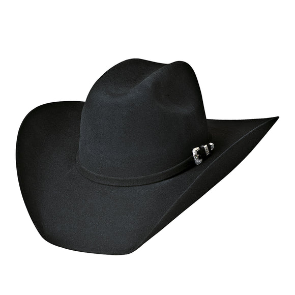 Bullhide Legacy 8X Hat - Rodeo Round Up Felt Collection - Black      0518BL