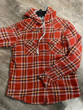 Roper Womens Thermal Lined Flannel Shirt Jacket With Hood     03-098-0119-1697 AS