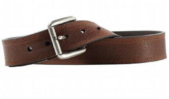 Ariat Mens Tripple Stitch Copper Leather Belt    A10004631