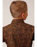 Roper Boys Long Sleeve Vintage Paisley Snap Western Shirt    03-030-0064-0784