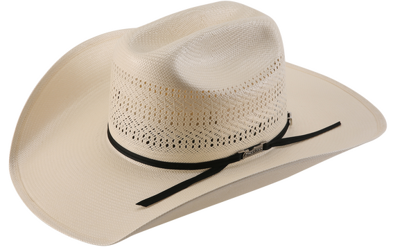 American Hats Ivory Triple Vent 4 1/4in. Brim Straw Cowboy Hat    7400