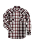 Ely Cattleman Men's Pro Long Sleeve Plaid Vented Western Shirt  2024120-99