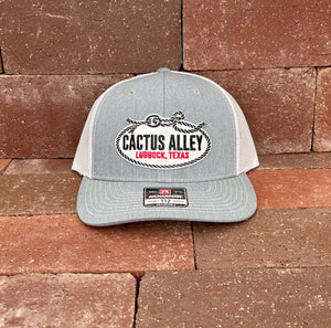 Cactus Alley Hat Co. "Flank Rope" - Heather Grey/White Mesh, Snapback Cap  CA6006