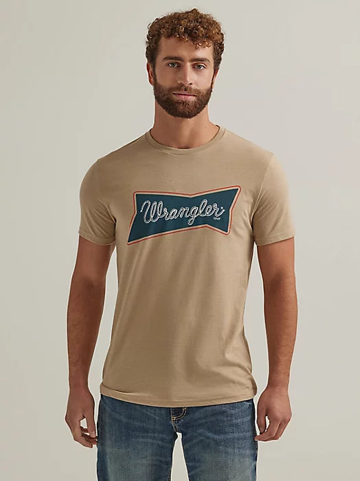 Wrangler Mens Heritage LOGO Graphic T-Shirt - Trenchcoat        112344113