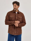 Wrangler Men's Retro Premium Western Snap Corduroy Shirt - Brown     112368537