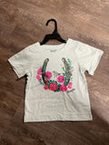 Wrangler Girl's Horseshoe Floral Graphic Tee     112379446