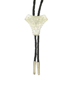 Double S Engraved Triangle Slide Bolo Tie by M&F        22150