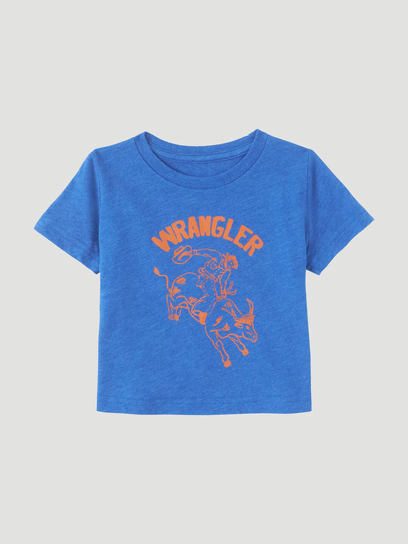 Wrangler Unisex Infant Toddler Graphic Tee In Royal Blue Heather  112347242