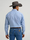 Wrangler Men's George Strait Troubadour Western Shirt-Navy          112368210