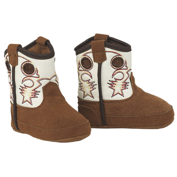 M&F Twister Trey Style Brown & White Baby Bucker  - Brown    4428402
