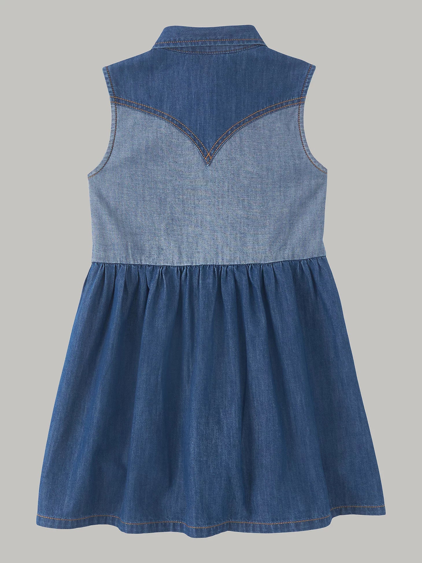 Wrangler Girls Contrast Wash Denim Western Shirt Dress - Blue 11234657 Boondocks Western Store llc Wrangler Girls Contrast Wash Denim Western Shirt Dress - Blue 11234657 Boondocks Western Store llc
