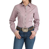 Cinch Women's Lilac Long Sleeve Micro Striped Button Up Western Shirt    MSW9165084