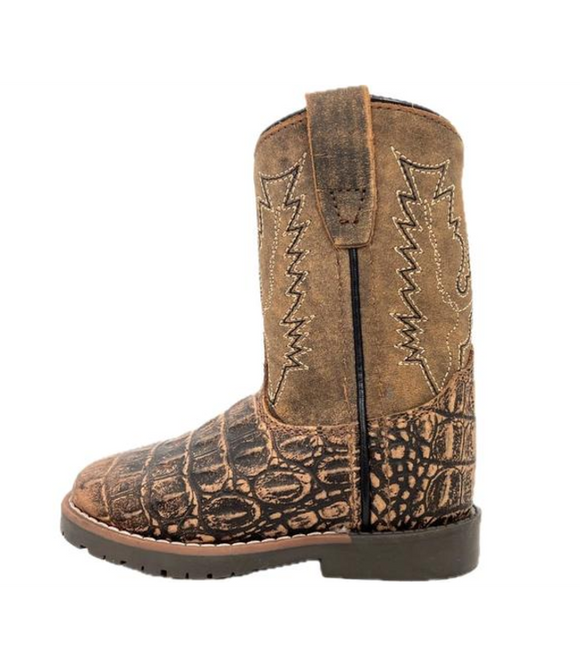 Smoky Mountain Boys Autry Sanded Black/Brown Distresses Toddler Boots     3541T