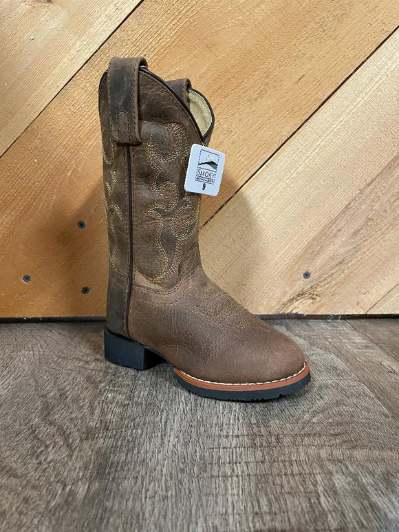 Smoky Mountain Kids Showdown Western Round Toe Boots - Brown    3507C/3507Y