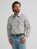 Wrangler Men's Retro Long Sleeve Sawtooth Snap Western Shirt - Historic Tan  112374742
