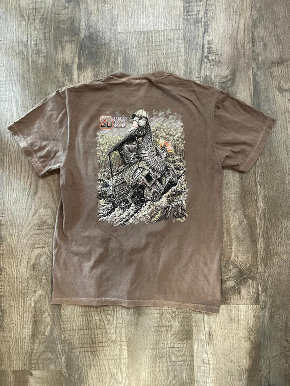 Speckle Bellies Mud-Riding Pocket Tee - Espresso