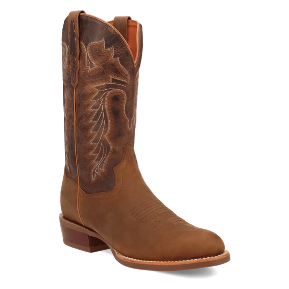 Dan Post Men's Round Toe Western Boots - Tan Sanded - Neeley           DP7045