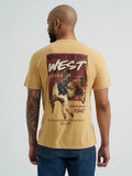 Wrangler Men's Mineral Wash Back Graphic T-Shirt - Pale Gold Heather   112365656