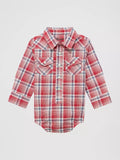 Wrangler Baby Boy's Long Sleeve Western Snap Bodysuit - Red Vermilion 112374325