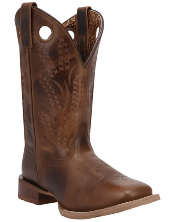 Laredo Women's Dream Weaver Square Toe Leather Boots - Brown    2012