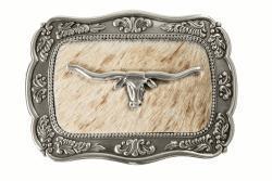 M&F Blazin Roxx Ladies Buckle Rectangle Long Horn Calf Hair