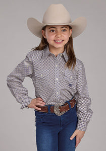 Roper Girls Amarillo Long Sleeve Western Shirt -Mirage        3-80-325-3024 TA