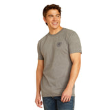 Ariat Mens Suthwestern Longhorn T-shirt    -  Graphite Heather          10052037