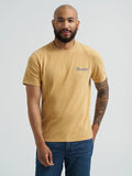 Wrangler Men's Mineral Wash Back Graphic T-Shirt - Pale Gold Heather   112365656