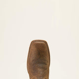 Ariat Men's Rock Ridge Wide Square Toe Western Boot - Saddle Brown Bison|Nutshell Tan  10063783