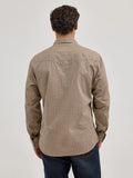 Wrangler Men's Retro Premium Long Sleeve Snap Printed Shirt - Scale Brown  112368222