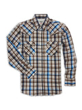 Ely Cattleman Men's Pro Long Sleeve Plaid Vented Western Shirt  2024120-99