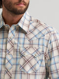Wrangler Men's Retro Long Sleeve Sawtooth Snap Western Shirt - Historic Tan  112374742