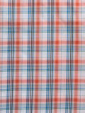 Ely Cattleman Men's Short Sleeve Plaid Snap Shirt- Melon & Navy  2026283-ME/2026283-NV