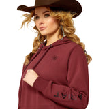 Ariat Womens Logo 2.0 Hoodie - Tawny Port     10052683