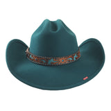 Women's Turquoise Premium Wool Hat By Bullhide Hats      8006