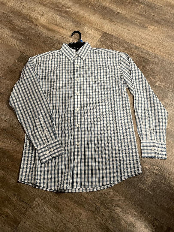 Wrangler Men's Classic Long Sleeve Shirt - Blue      112367707