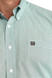 Cinch Men's Mint Printed Long Sleeve Shirt         MTW1106063