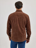 Wrangler Men's Retro Premium Western Snap Corduroy Shirt - Brown     112368537