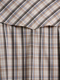 Ely Cattleman Pro Long Sleeve Stretch Vented Western Shirt- Tan Plaid      2024003-TN