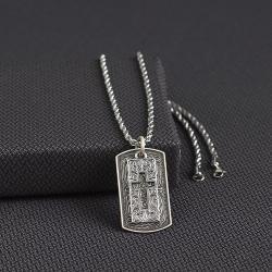 M&F Silver Strike Men's Necklace 24