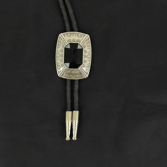 M&F Double S Adult Western Bolo Black Stone       22868
